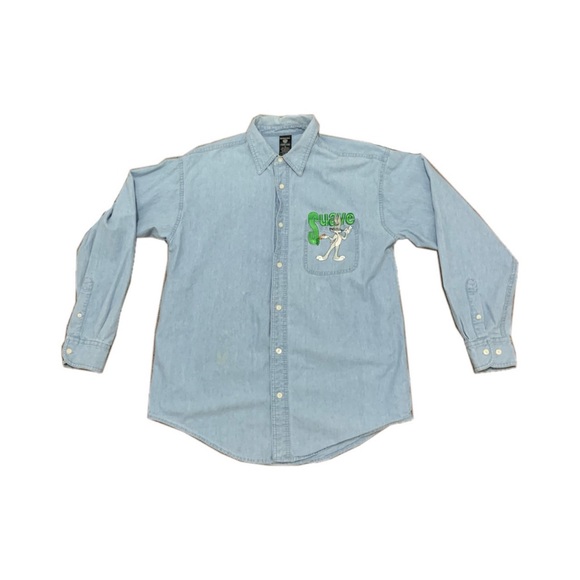 bugs bunny denim shirt